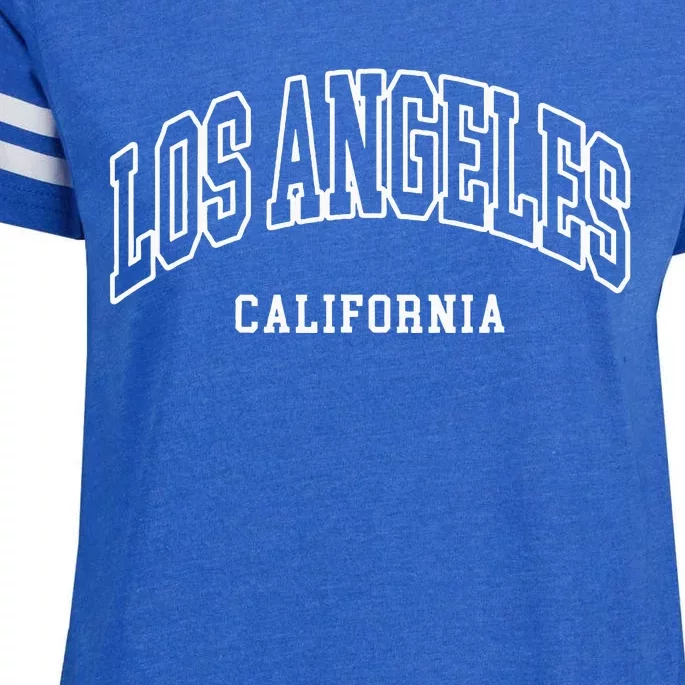 Los Angeles California Throwback Design Classic Enza Ladies Jersey Football T-Shirt