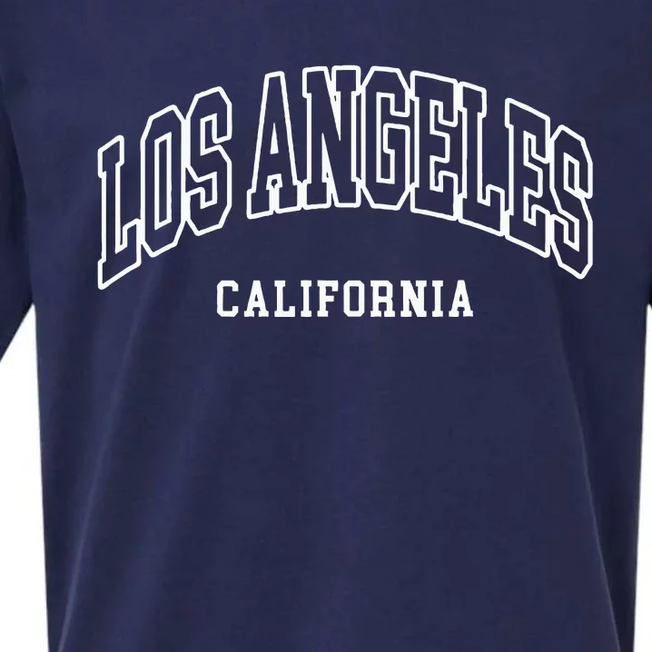 Los Angeles California Throwback Design Classic Sueded Cloud Jersey T-Shirt