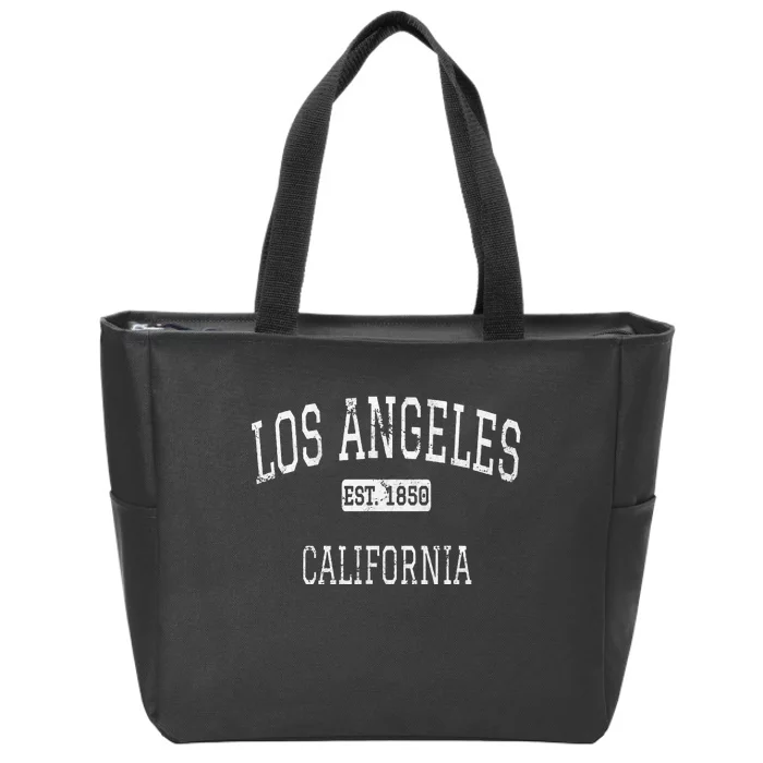 Los Angeles California Ca Vintage Zip Tote Bag