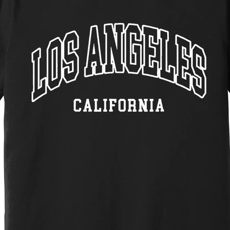 Los Angeles California Throwback Design Classic Premium T-Shirt