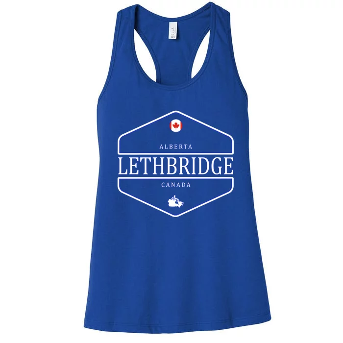 Lethbridge Alberta Canada Lethbridge Canada Funny Gift Women's Racerback Tank