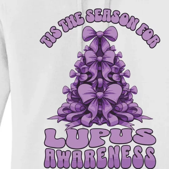 Lupus Awareness Christmas Lupus Ribbon Women's Pullover Hoodie