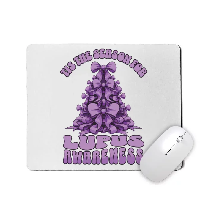 Lupus Awareness Christmas Lupus Ribbon Mousepad