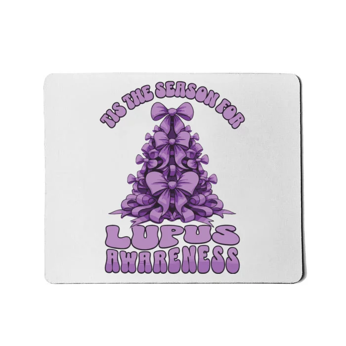 Lupus Awareness Christmas Lupus Ribbon Mousepad