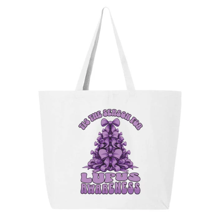 Lupus Awareness Christmas Lupus Ribbon 25L Jumbo Tote