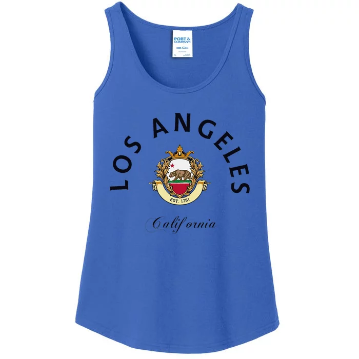 Los Angeles California Trip Los Angeles Traveller California Ladies Essential Tank