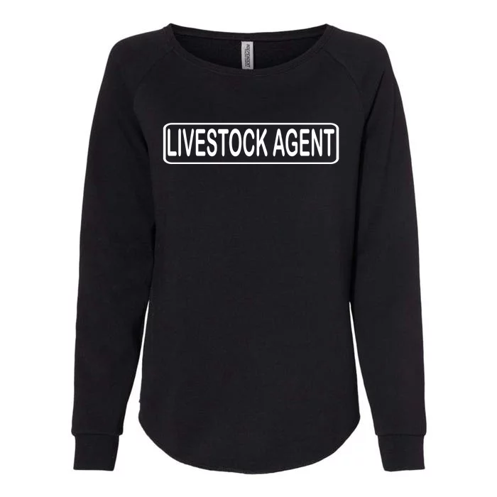 Livestock Agent Cow Western Country Horses Lover Tee Gift Womens California Wash Sweatshirt