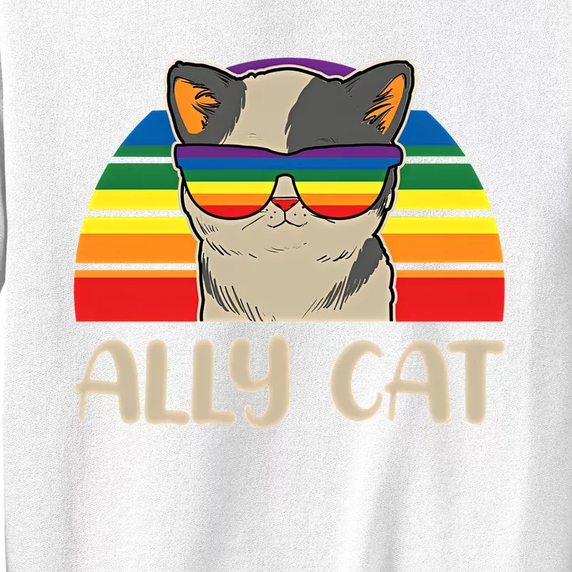 LGBT Ally Cat Pride Cat LGBT Support Equal Rights LGBTQ Pride Month Sweatshirt