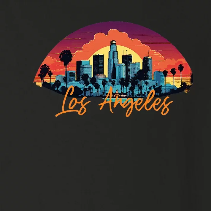 Los Angeles California City Downtown Skyline California L.A. Toddler Long Sleeve Shirt