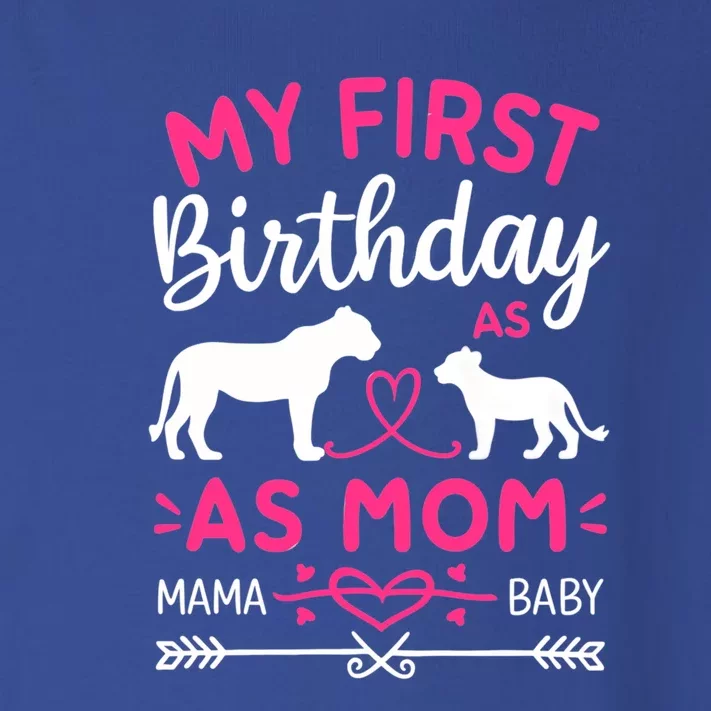 Lioness And Cub Love My First Birthday As Mom Gift Toddler Long Sleeve Shirt