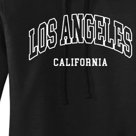 Los Angeles California Throwback Design Classic Women's Pullover Hoodie