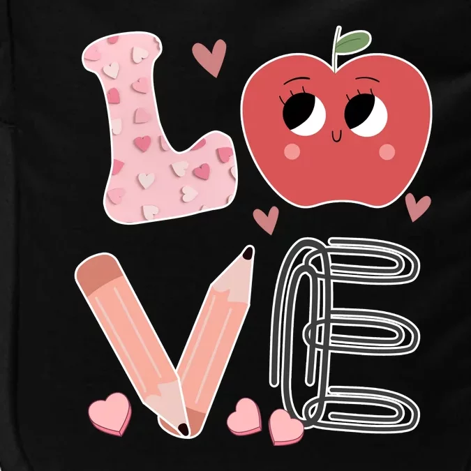 Love Apple Cute Teacher Gift Impact Tech Backpack