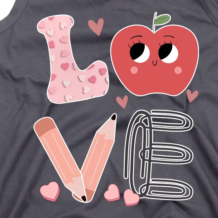 Love Apple Cute Teacher Gift Tank Top