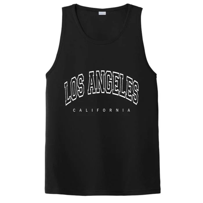 Los Angeles California Throwback Performance Tank