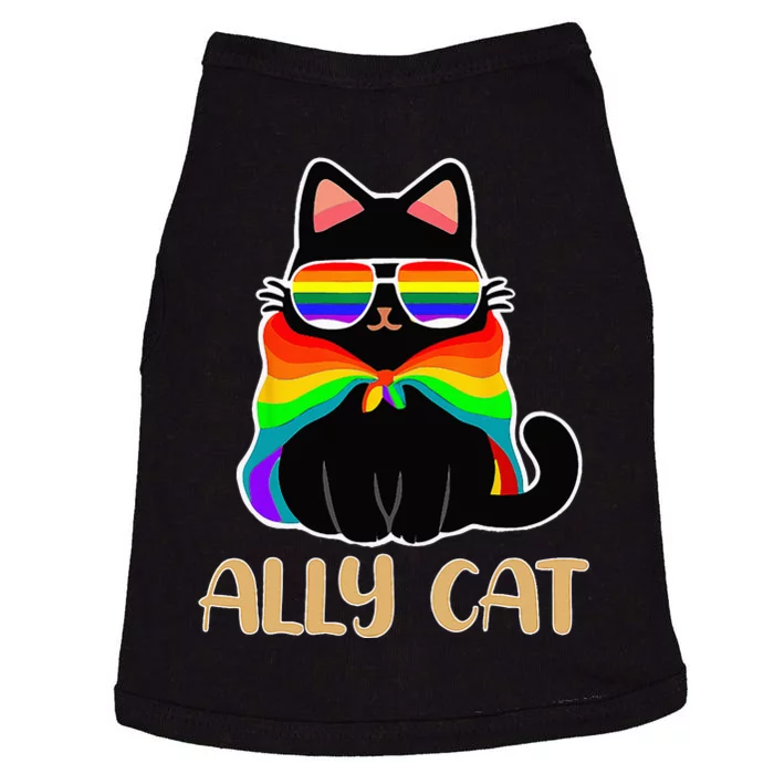 LGBT Ally Cat Be Kind Gay Rainbow Funny LGBTQ Gift Idea Doggie Tank