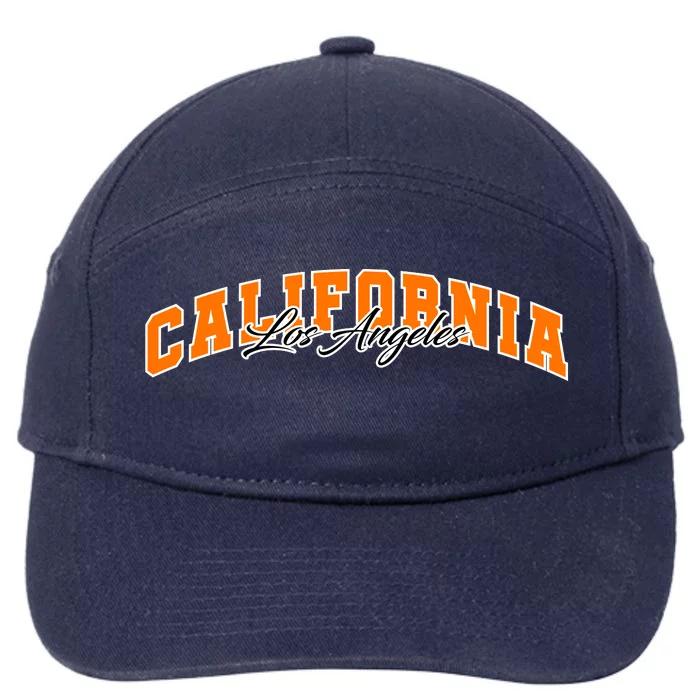 Los Angeles California Sporty Logo 7-Panel Snapback Hat