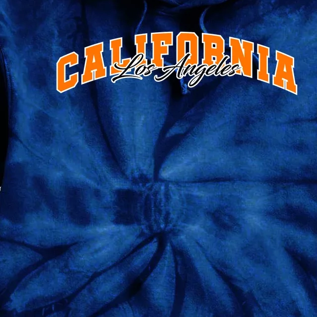 Los Angeles California Sporty Logo Tie Dye Hoodie