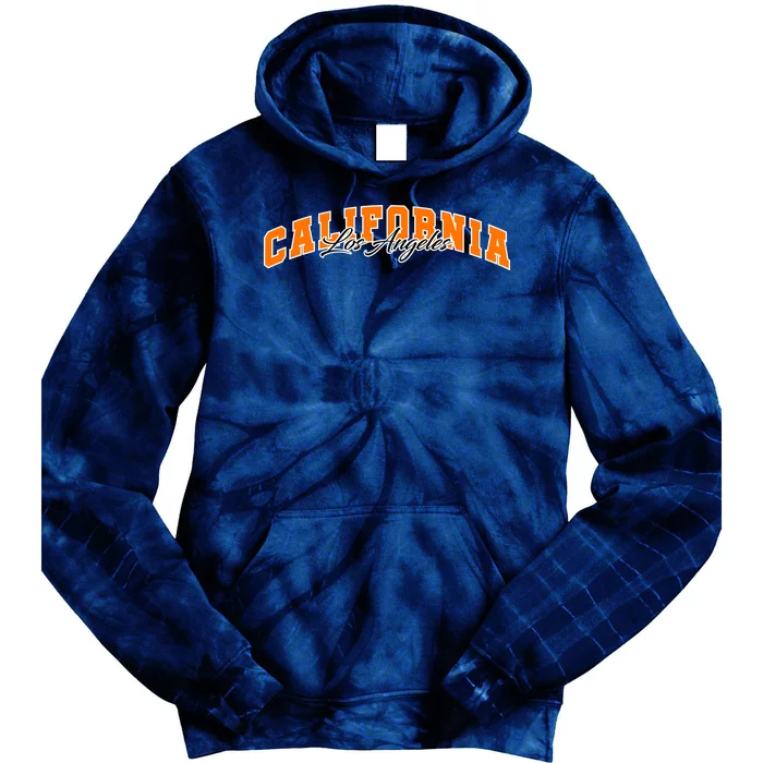 Los Angeles California Sporty Logo Tie Dye Hoodie