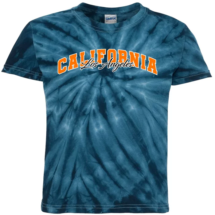 Los Angeles California Sporty Logo Kids Tie-Dye T-Shirt