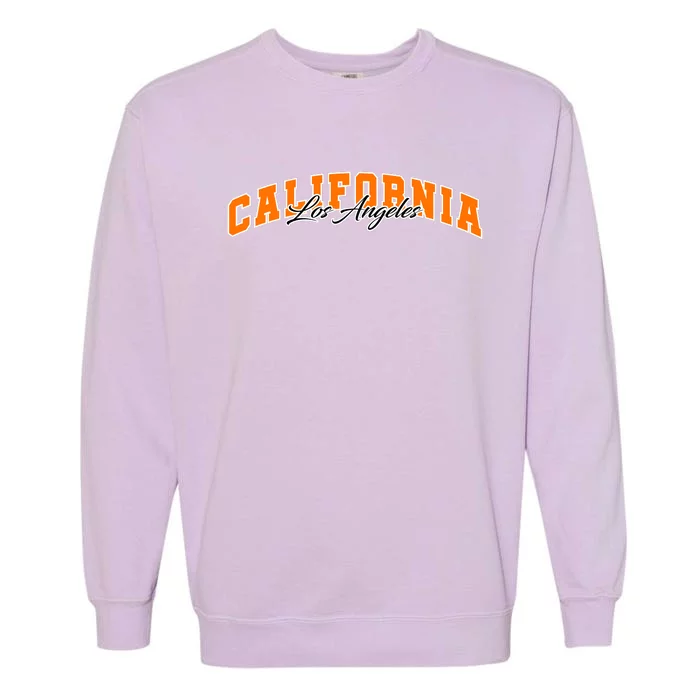 Los Angeles California Sporty Logo Garment-Dyed Sweatshirt