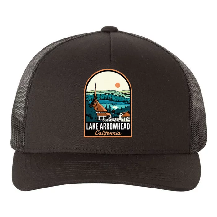 Lake Arrowhead California Vintage Yupoong Adult 5-Panel Trucker Hat