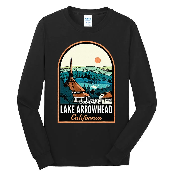 Lake Arrowhead California Vintage Tall Long Sleeve T-Shirt