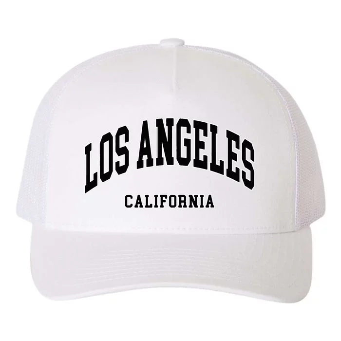 Los Angeles California Yupoong Adult 5-Panel Trucker Hat