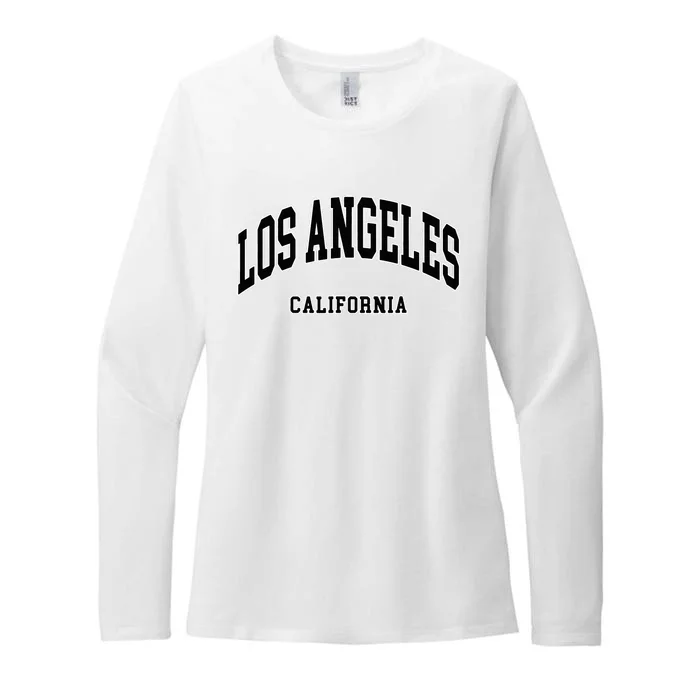 Los Angeles California Womens CVC Long Sleeve Shirt