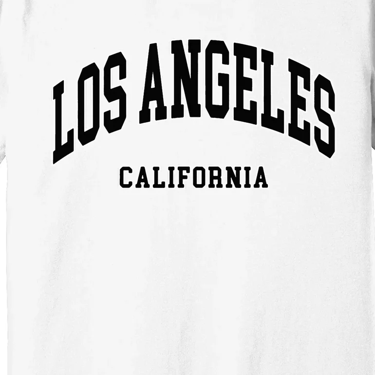 Los Angeles California Throwback Design Classic Premium T-Shirt