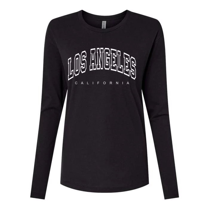 Los Angeles California Womens Cotton Relaxed Long Sleeve T-Shirt