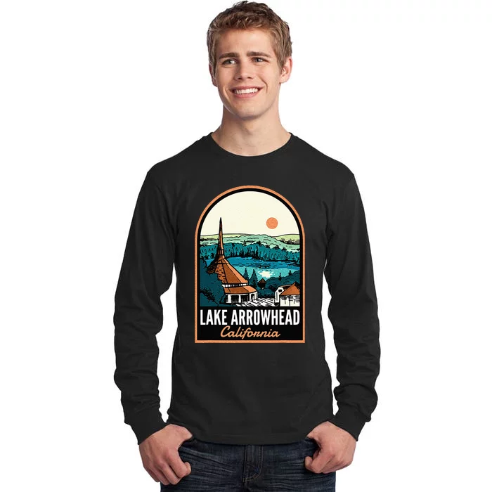 Lake Arrowhead California Vintage Tall Long Sleeve T-Shirt