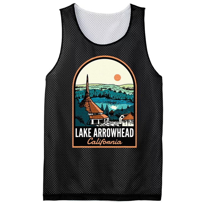 Lake Arrowhead California Vintage Mesh Reversible Basketball Jersey Tank