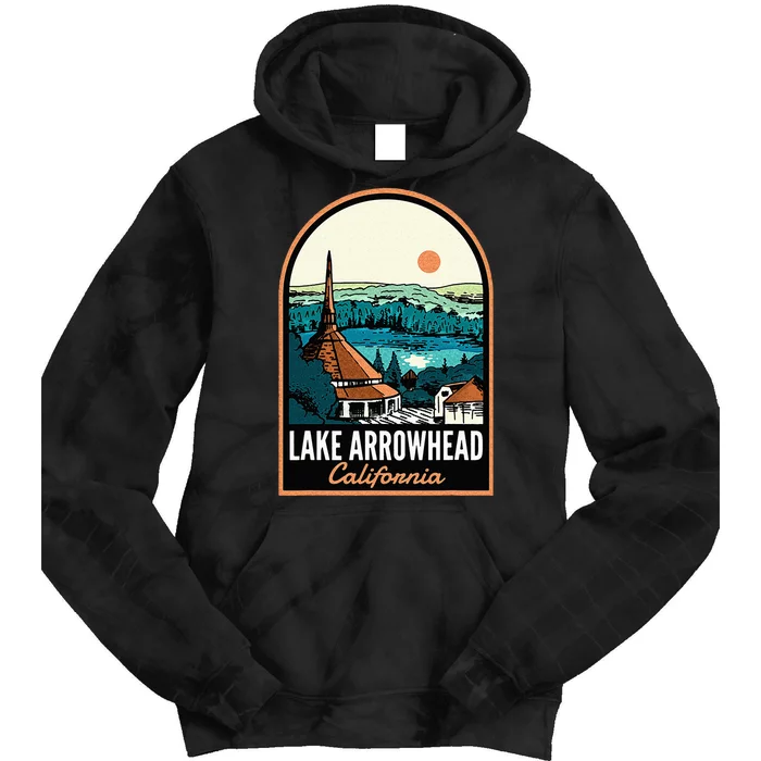 Lake Arrowhead California Vintage Tie Dye Hoodie