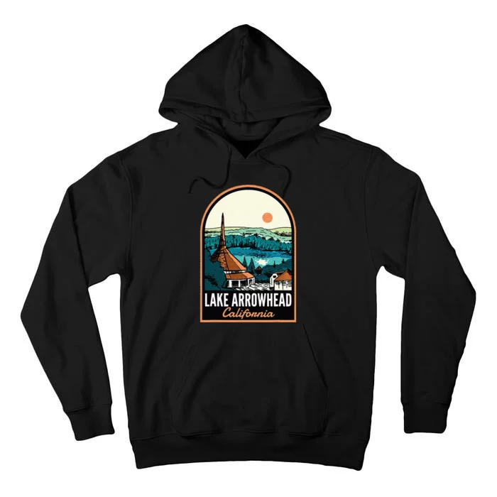 Lake Arrowhead California Vintage Tall Hoodie