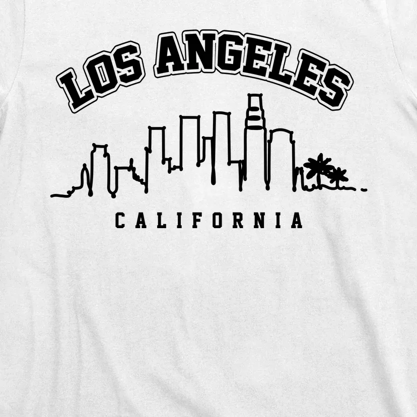 Los Angeles California City Skyline Retro T-Shirt