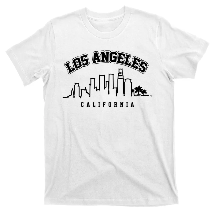 Los Angeles California City Skyline Retro T-Shirt