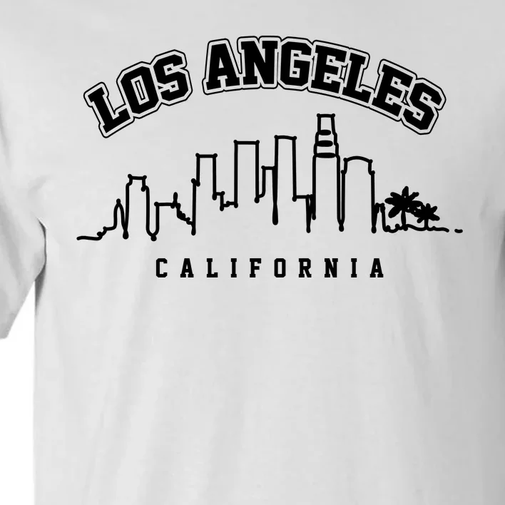 Los Angeles California City Skyline Retro Tall T-Shirt