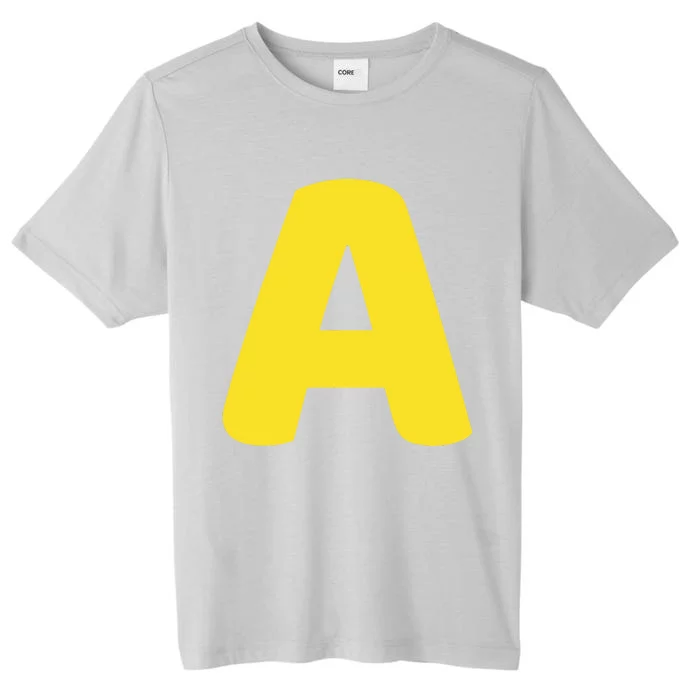 Letter A Christmas Thanksgiving Matching Halloween Costume ChromaSoft Performance T-Shirt