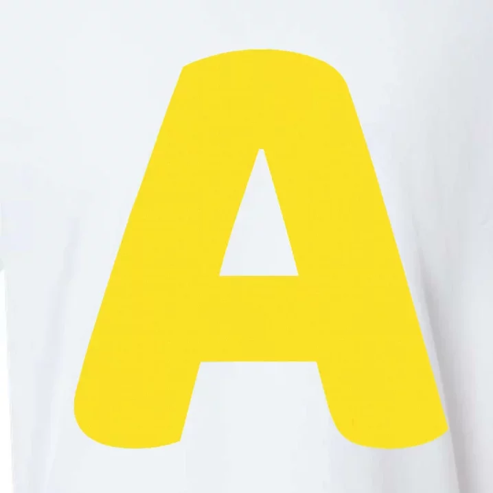 Letter A Christmas Thanksgiving Matching Halloween Costume Sueded Cloud Jersey T-Shirt