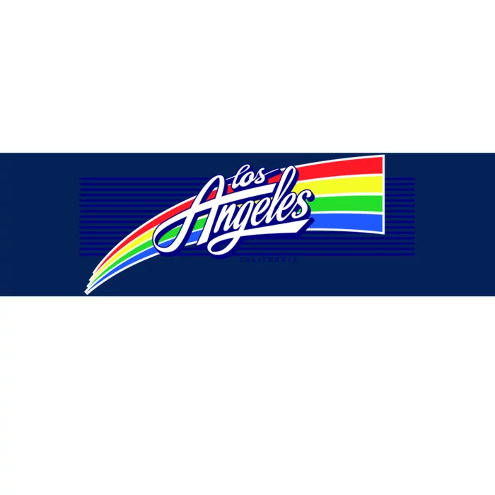 Los Angeles California Rainbow Logo Bumper Sticker