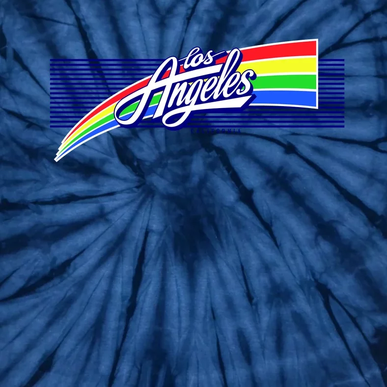 Los Angeles California Rainbow Logo Tie-Dye T-Shirt