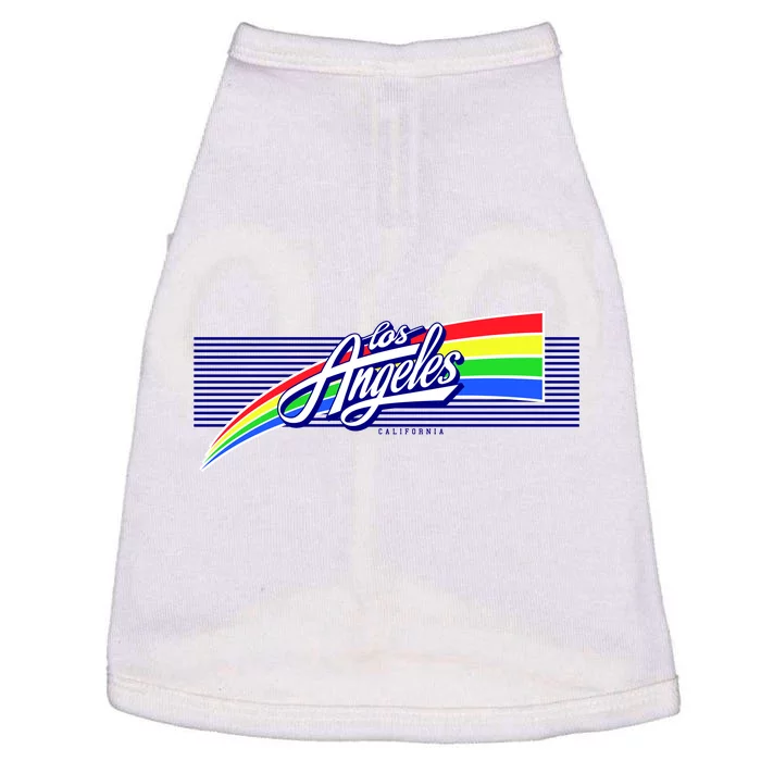 Los Angeles California Rainbow Logo Doggie Tank