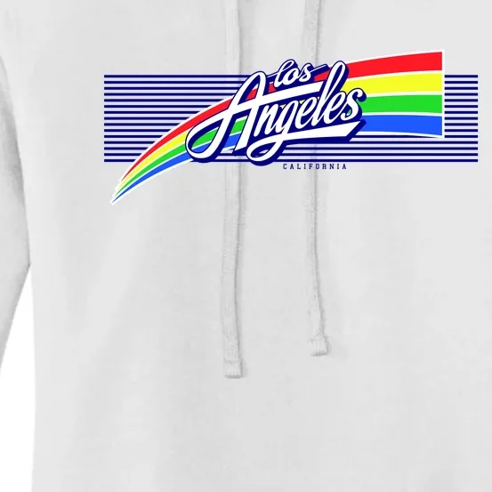 Los Angeles California Rainbow Logo Women's Pullover Hoodie