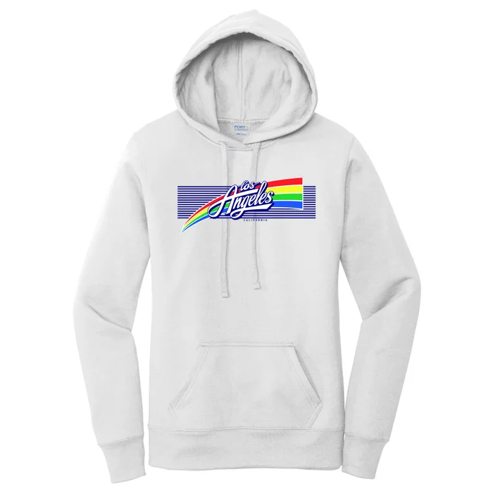 Los Angeles California Rainbow Logo Women's Pullover Hoodie