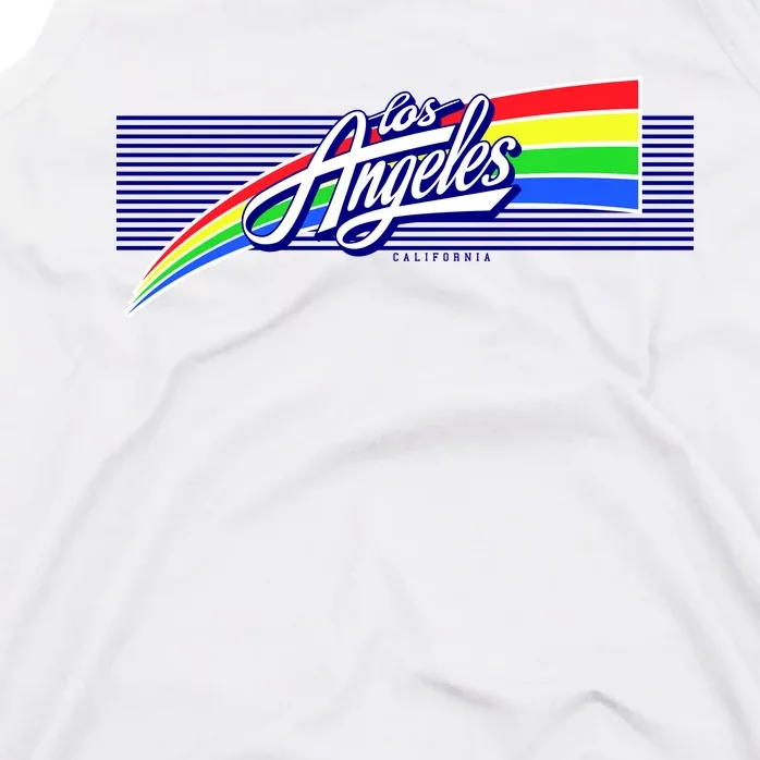 Los Angeles California Rainbow Logo Tank Top