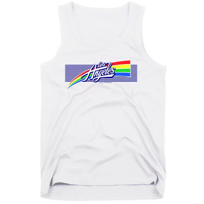 Los Angeles California Rainbow Logo Tank Top