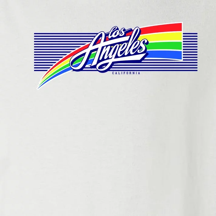 Los Angeles California Rainbow Logo Toddler Long Sleeve Shirt