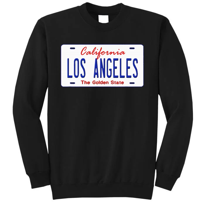 Los Angeles California License Plate Tall Sweatshirt