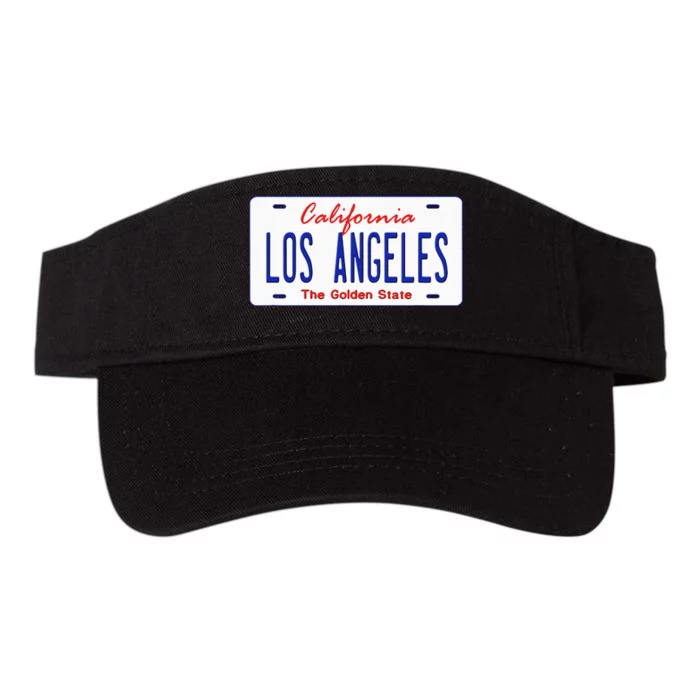 Los Angeles California License Plate Valucap Bio-Washed Visor