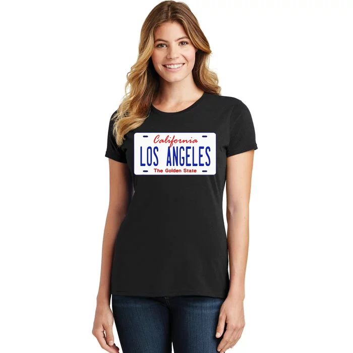 Los Angeles California License Plate Women's T-Shirt